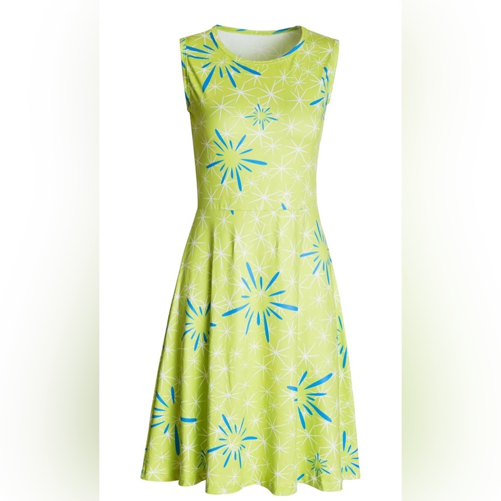 Joy Inside Out Women’s Dress Costume Bright Green and Blue Size Small Worn Once